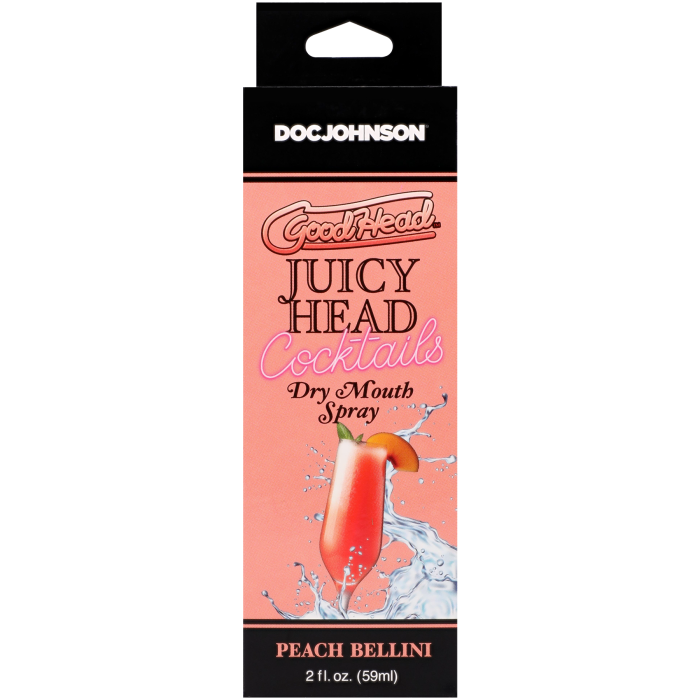GoodHead - Juicy Head - Cocktails - Dry Mouth Spray - Peach Bellini - 2 fl. oz.