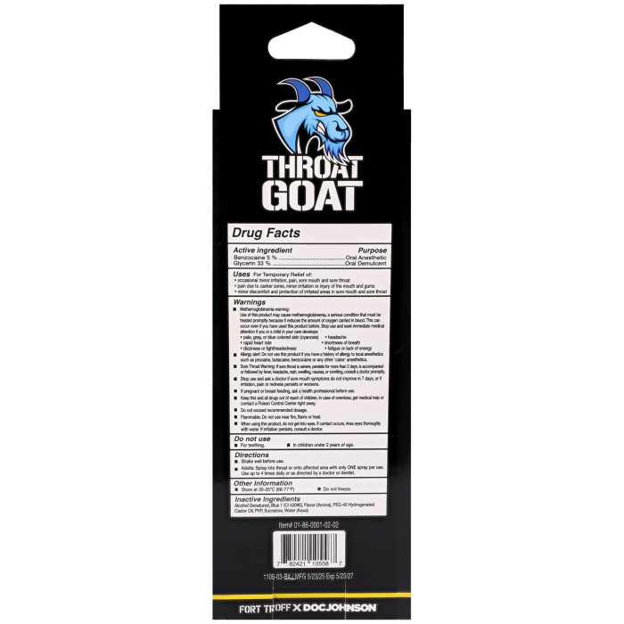 Fort Troff - Throat Goat - Blue Razzberry - 2 fl. oz.