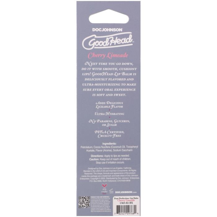 GoodHead - Pout Perfection - Lip Balm - .50 oz. - Cherry Limeade
