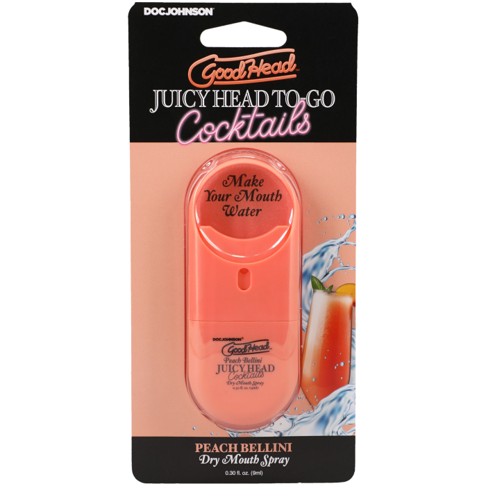GoodHead - Juicy Head - Cocktails - Dry Mouth Spray To-Go - Peach Bellini - .30 fl. oz.