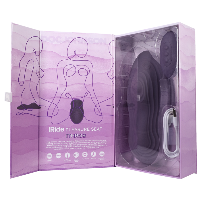 iRide Pleasure Seat - iThrob - Rechargeable with Wireless Remote