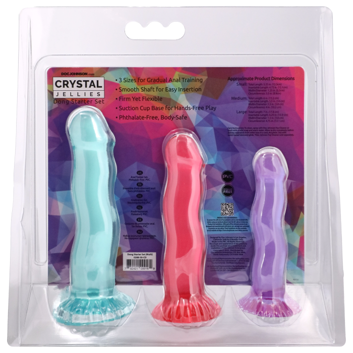 Crystal Jellies - Dong Starter - 3 Piece Set