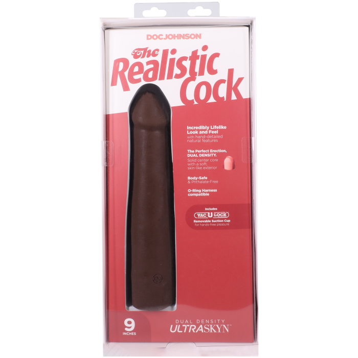 The Realistic Cock - With Removable Vac-U-Lock Suction Cup - ULTRASKYN - 9 Inch