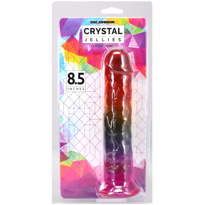 Crystal Jellies - 8.5 Inch Dong - Rainbow