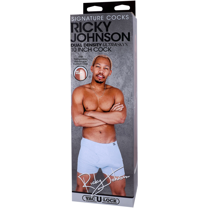 Signature Cocks - Ricky Johnson 10 Inch ULTRASKYN Cock with Removable Vac-U-Lock Suction Cup