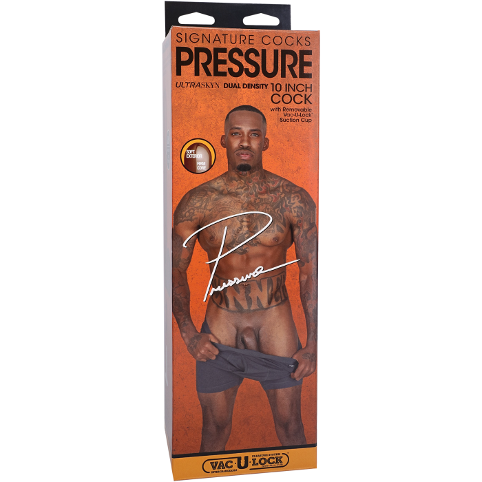 Signature Cocks - Pressure - 10 Inch ULTRASKYN Cock with Removable Vac-U-Lock Suction Cup