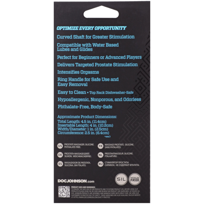 OptiMALE - Zig Zag Silicone P-Massager