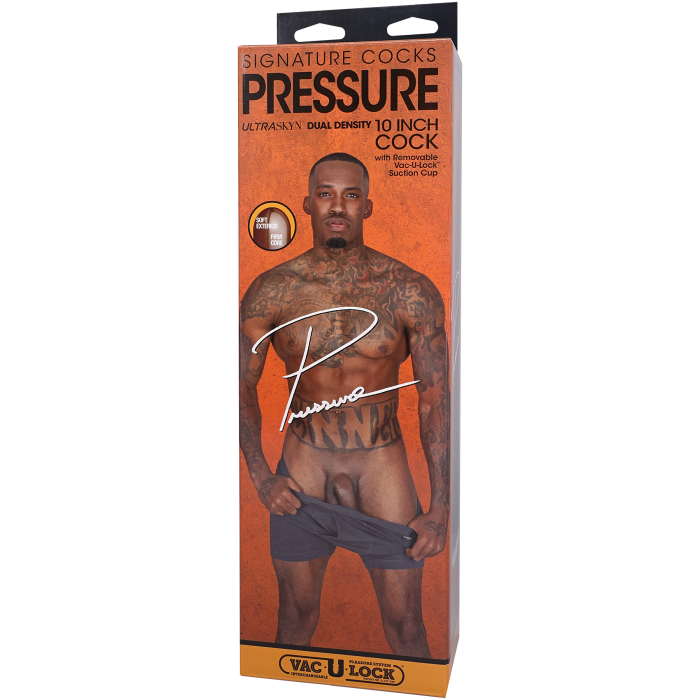 Signature Cocks - Pressure - 10 Inch ULTRASKYN Cock with Removable Vac-U-Lock Suction Cup