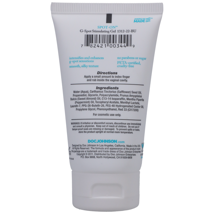 Intimate Enhancements - Spot-On - G-Spot Stimulating Gel