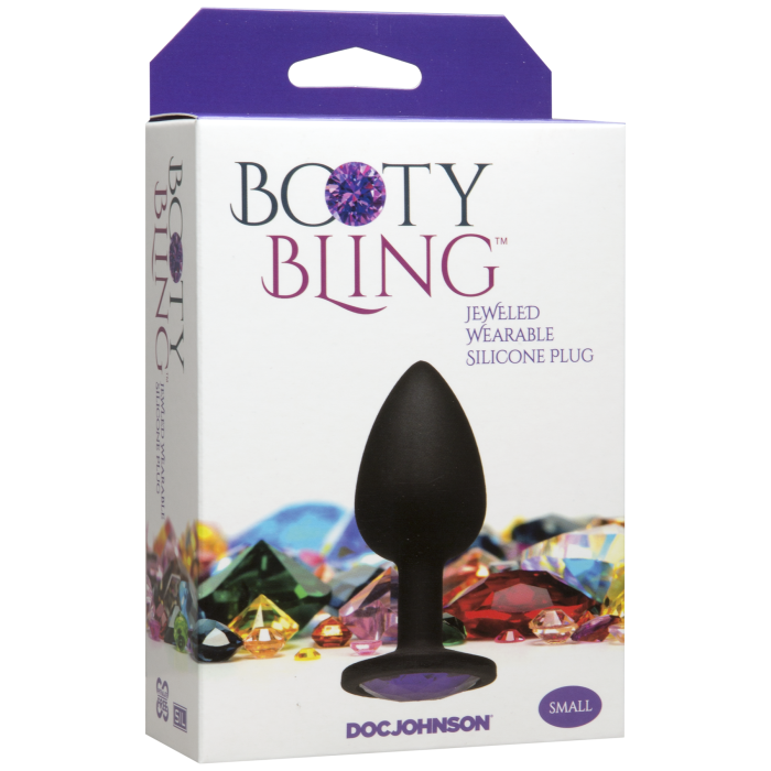 Booty Bling - Jeweled Wearable Silicone Plug - Small