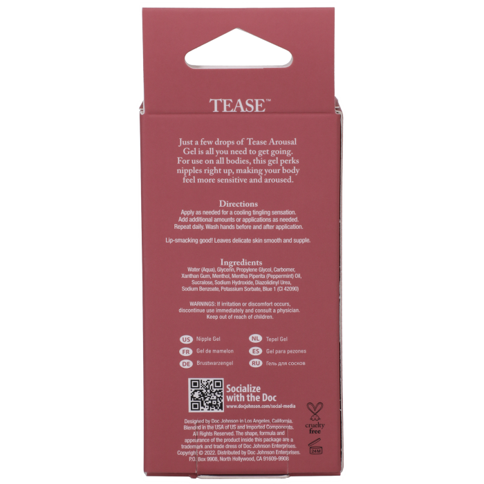 Intimate Enhancements - Tease - Nipple Arousal Gel - Mint - 0.35 oz.