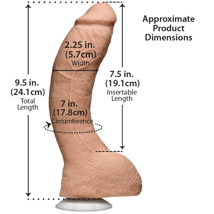 Signature Cocks - Jeff Stryker ULTRASKYN Realistic Cock with Removable Vac-U-Lock Suction Cup