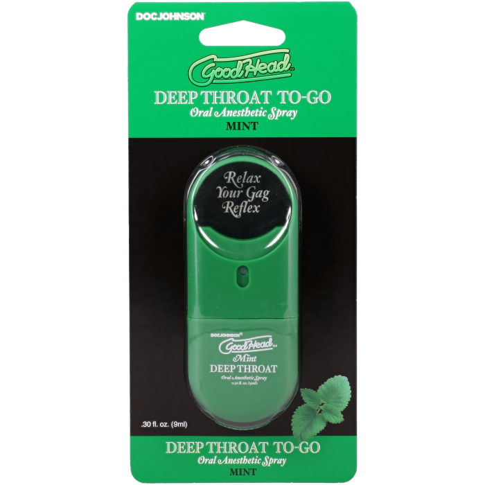 GoodHead - Deep Throat Spray To-Go - Mint - .30 fl. oz.
