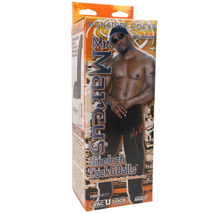 Signature Cocks - Mr. Marcus - 9 Inch Cock & Balls with Removable Vac-U-Lock Suction Cup