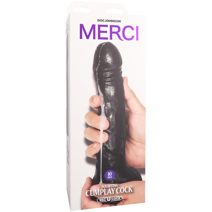Merci - Squirting Cumplay Cock 10" - With Removable Vac-U-Lock Suction Cup - ULTRASKYN