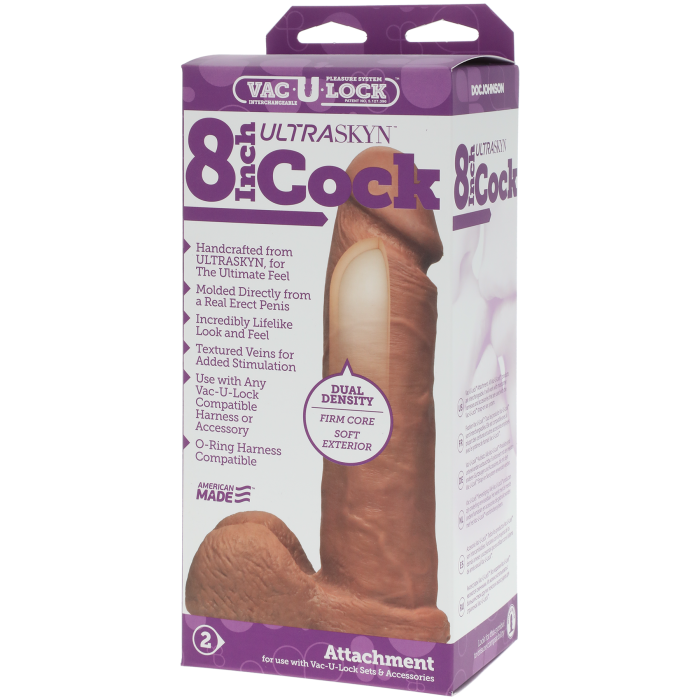 Vac-U-Lock - 8 Inch ULTRASKYN Cock