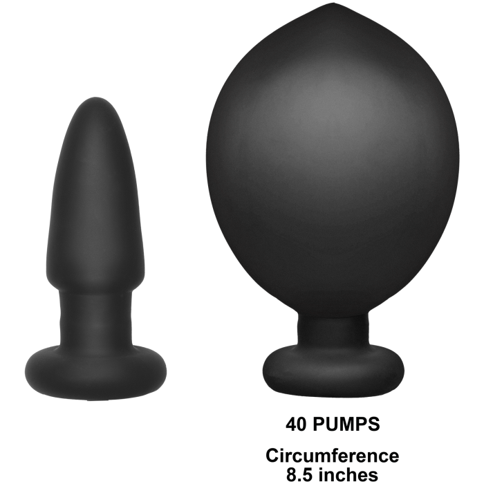 Deluxe Wonder Plug - Inflatable Vibrating Silicone Butt Plug
