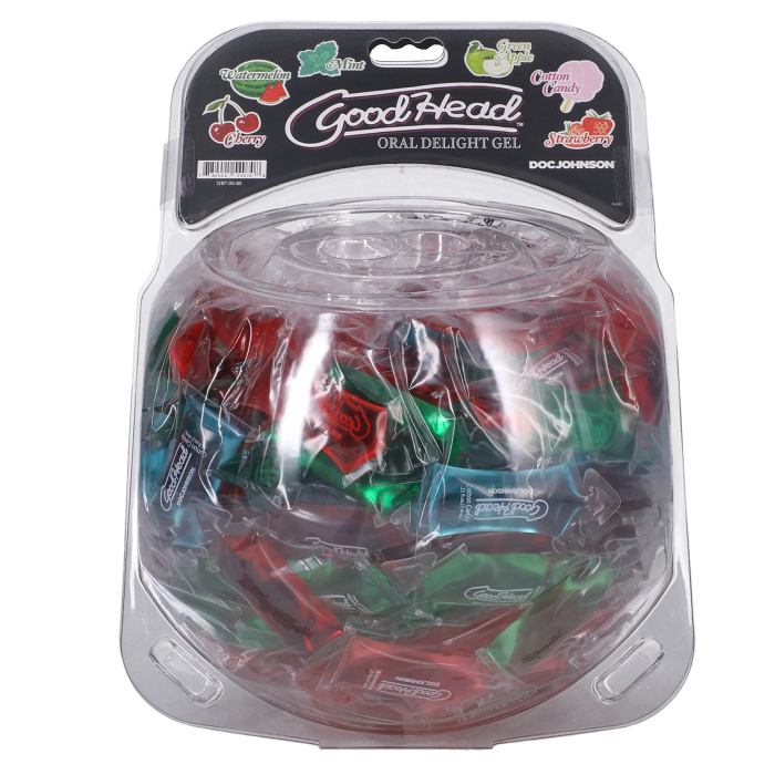 GoodHead - Oral Delight Gel - Pillow Packs - Fish Bowl Display - 216 Assorted Pieces