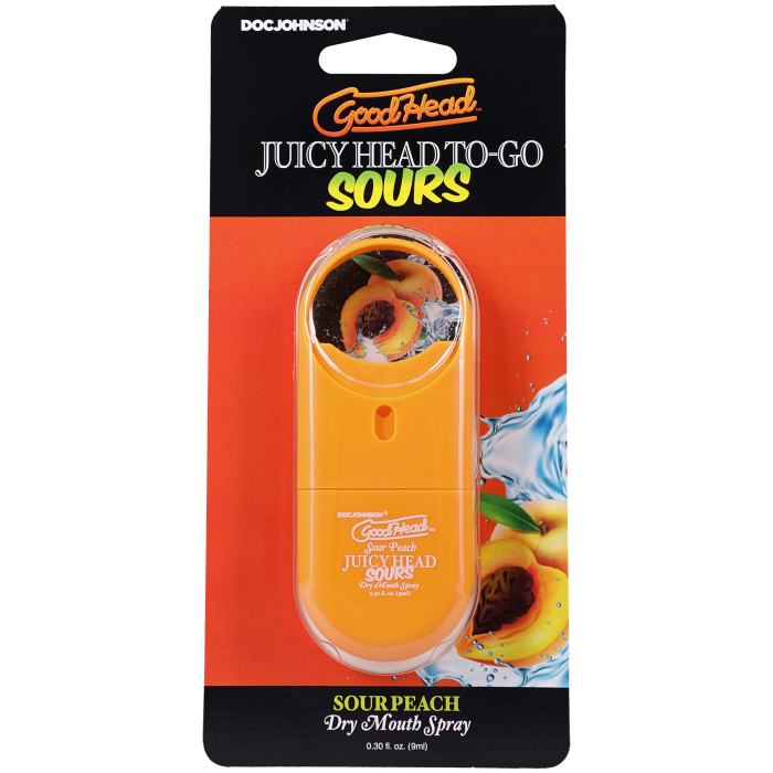 GoodHead - Juicy Head Dry Mouth Spray To-Go - Sour Peach - .30 fl. oz.