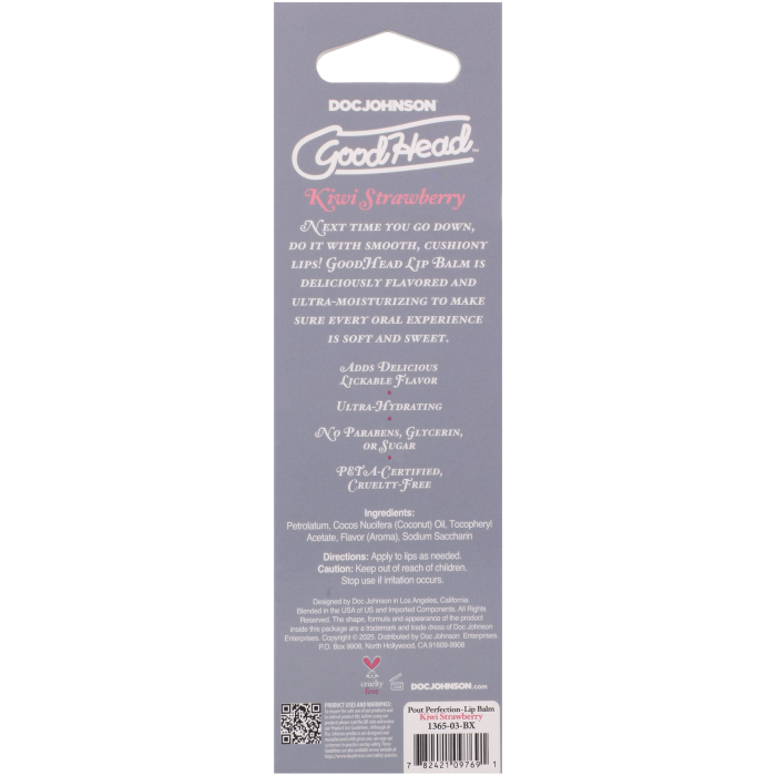 GoodHead - Pout Perfection - Lip Balm - .50 oz. - Kiwi Strawberry