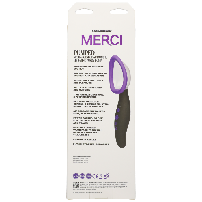 Merci - Pumped - Rechargeable Automatic Vibrating Pussy Pump