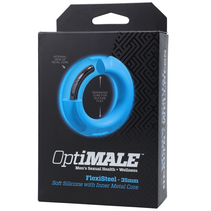 OptiMALE - FlexiSteel - Soft Silicone with Inner Metal Core - 35mm