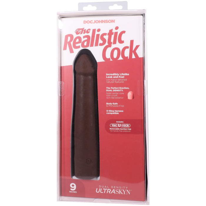The Realistic Cock - With Removable Vac-U-Lock Suction Cup - ULTRASKYN - 9 Inch