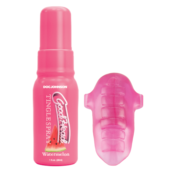 Goodhead - Pussy Pleasure Party Kit, Vibrating Tongue Ring + Watermelon Tingle Spray