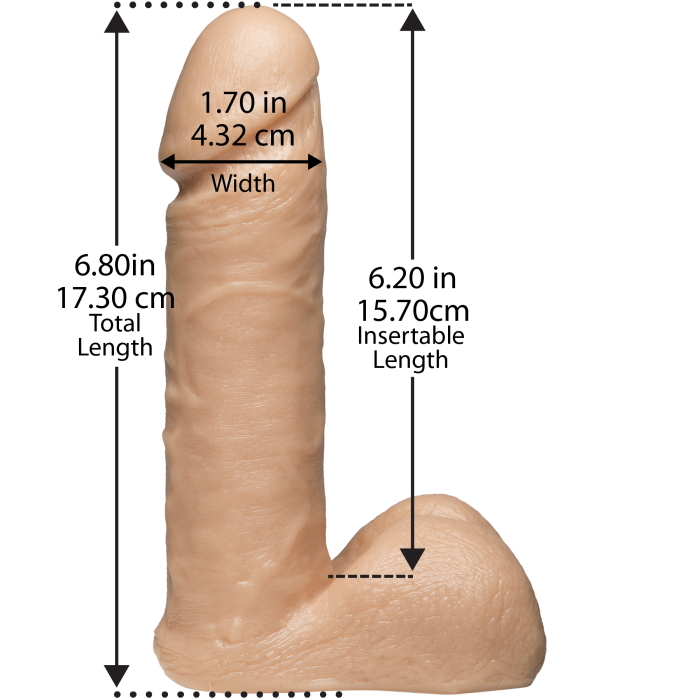 Vac-U-Lock - 6 Inch ULTRASKYN Cock
