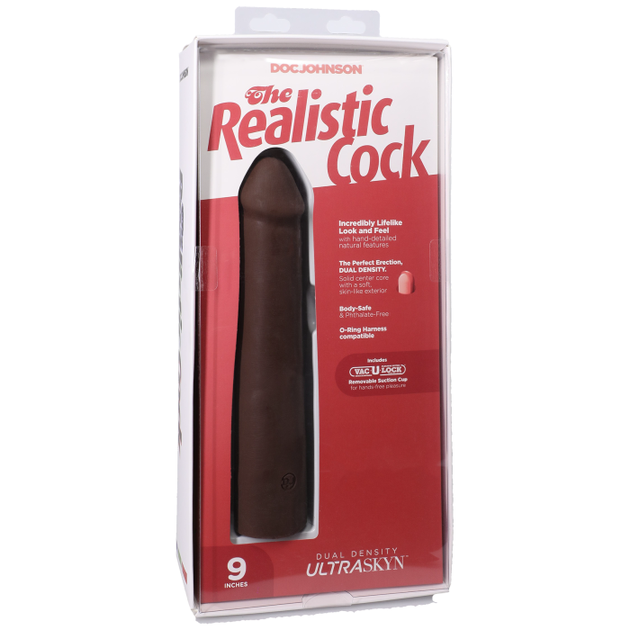 The Realistic Cock - With Removable Vac-U-Lock Suction Cup - ULTRASKYN - 9 Inch