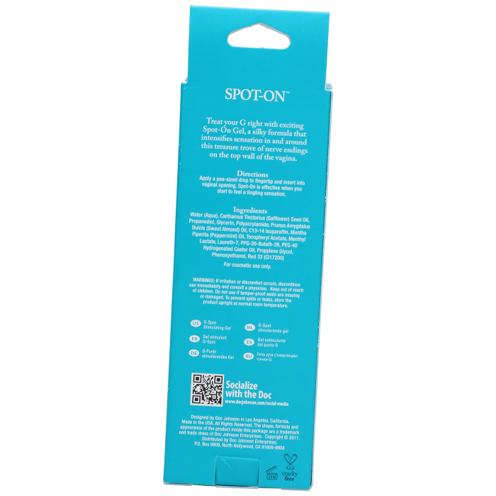 Intimate Enhancements - Spot-On - G-Spot Stimulating Gel