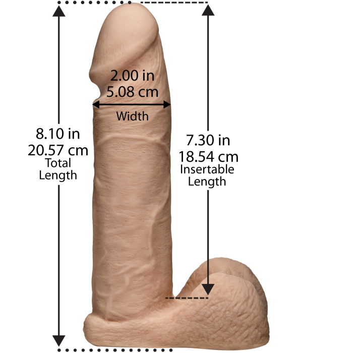 Vac-U-Lock - 8 Inch ULTRASKYN Cock