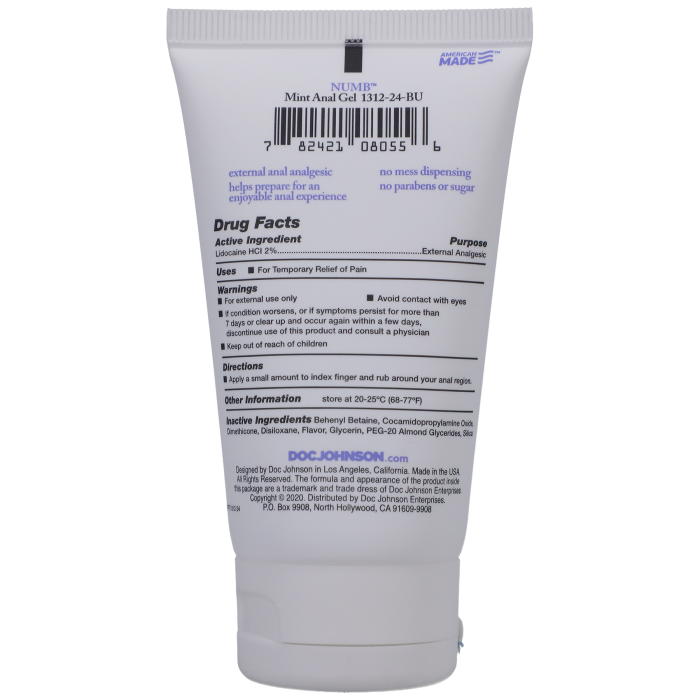 Intimate Enhancements - Numb - Anal Gel - Mint