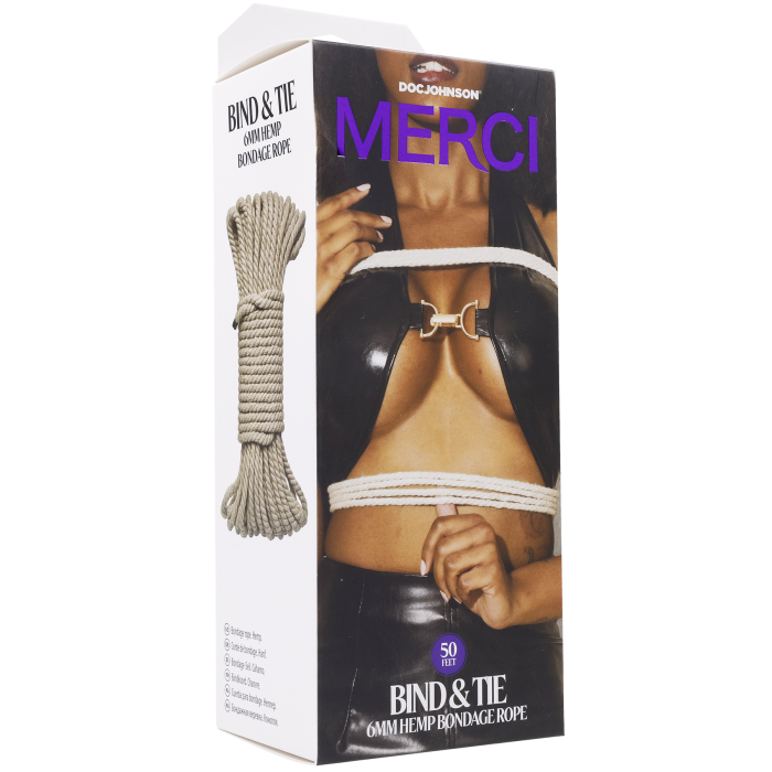 Merci - Bind & Tie - 6mm Hemp Bondage Rope - 50 Feet