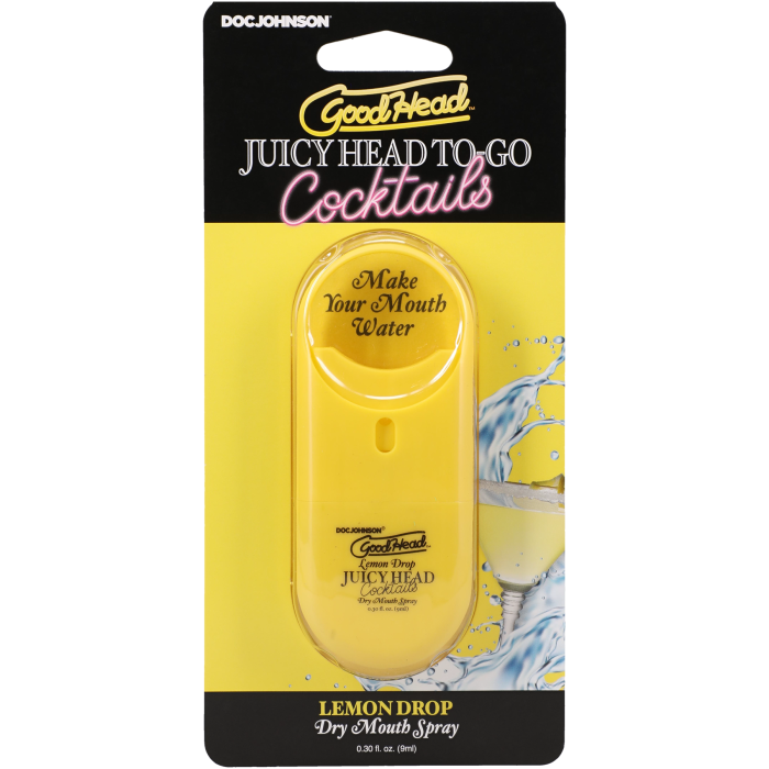 GoodHead - Juicy Head - Cocktails - Dry Mouth Spray To-Go - Lemon Drop - .30 fl. oz.