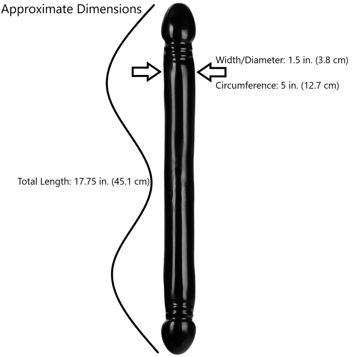The Classic Double Header Dong - 18 Inch - Smooth