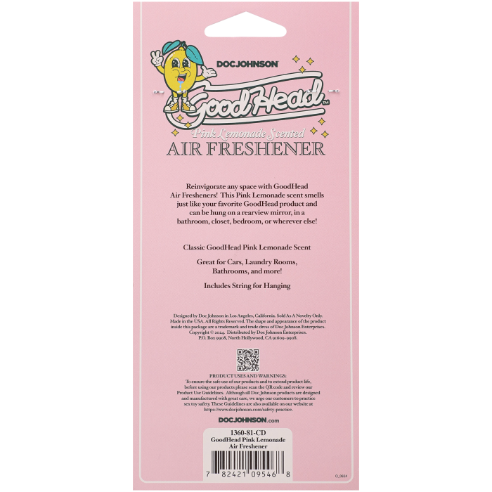 GoodHead Air Freshener - Pink Lemonade