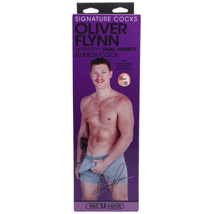 Signature Cocks - Oliver Flynn - 10 Inch ULTRASKYN Cock with Removable Vac-U-Lock Suction Cup
