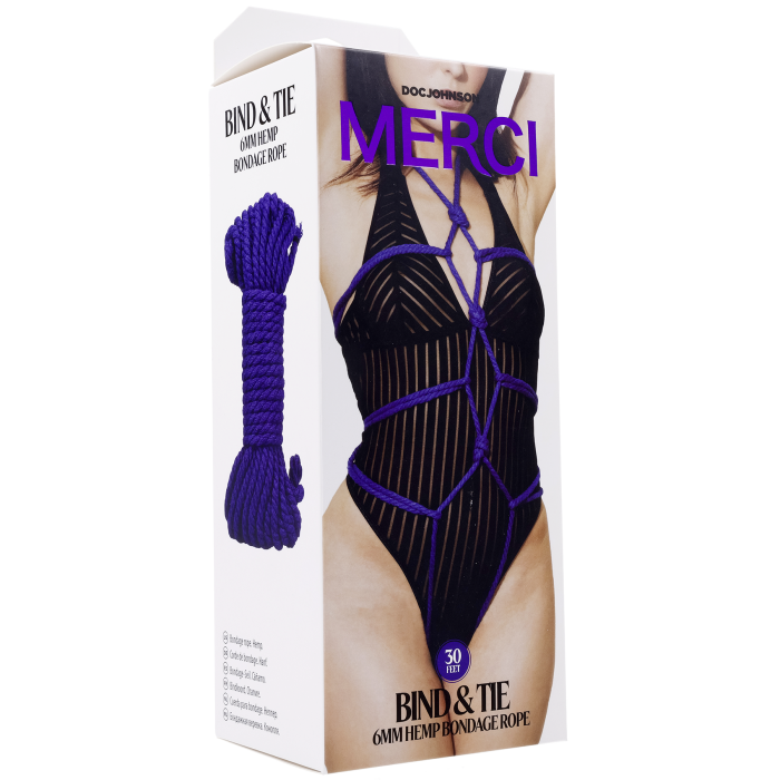Merci - Bind & Tie - 6mm Hemp Bondage Rope - 30 Feet