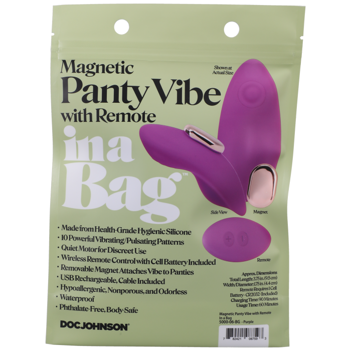 Magnetic Panty Vibe with Remote In a Bag