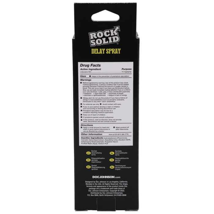 ROCK SOLID - Delay Spray - 2 fl. oz.