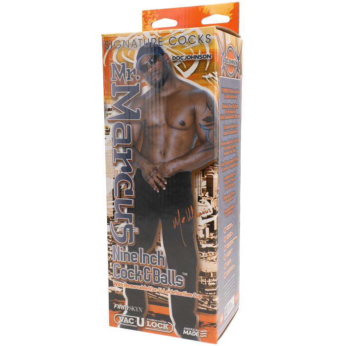 Signature Cocks - Mr. Marcus - 9 Inch Cock & Balls with Removable Vac-U-Lock Suction Cup