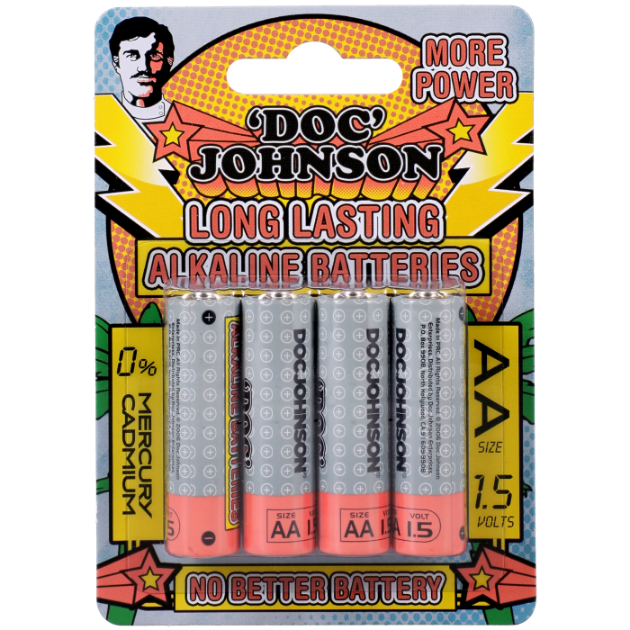 Doc Johnson Alkaline Batteries - 4 AA