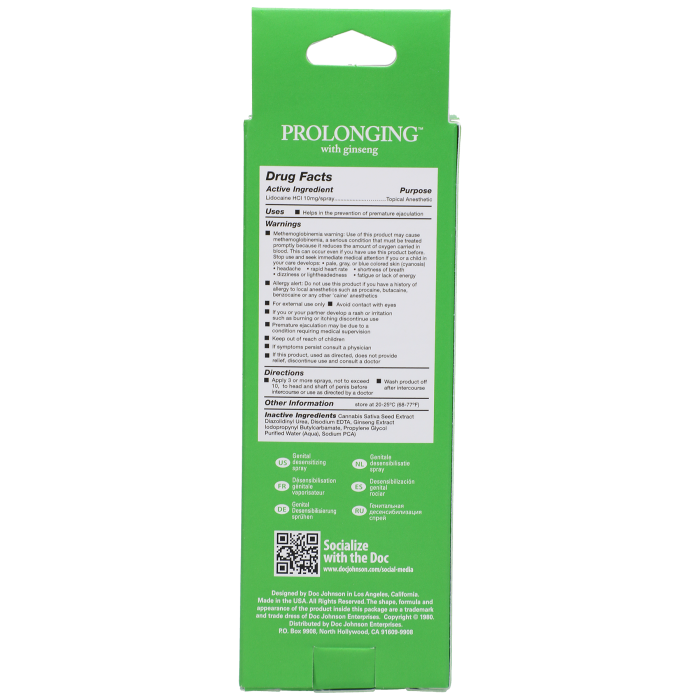 Intimate Enhancements - Prolonging with Ginseng - Delay Spray