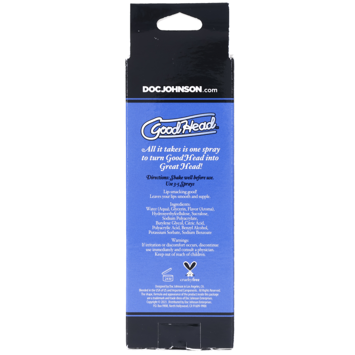 GoodHead - Juicy Head - Dry Mouth Spray - Sour Blue Raspberry - 2 fl. oz.