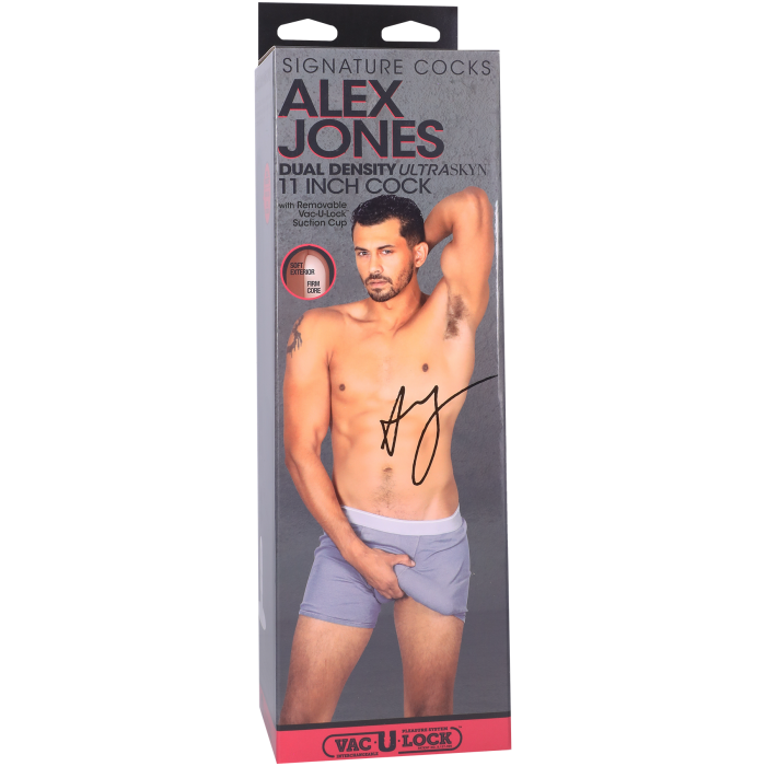 Signature Cocks - Alex Jones 11 Inch ULTRASKYN Cock with Removable Vac-U-Lock Suction Cup