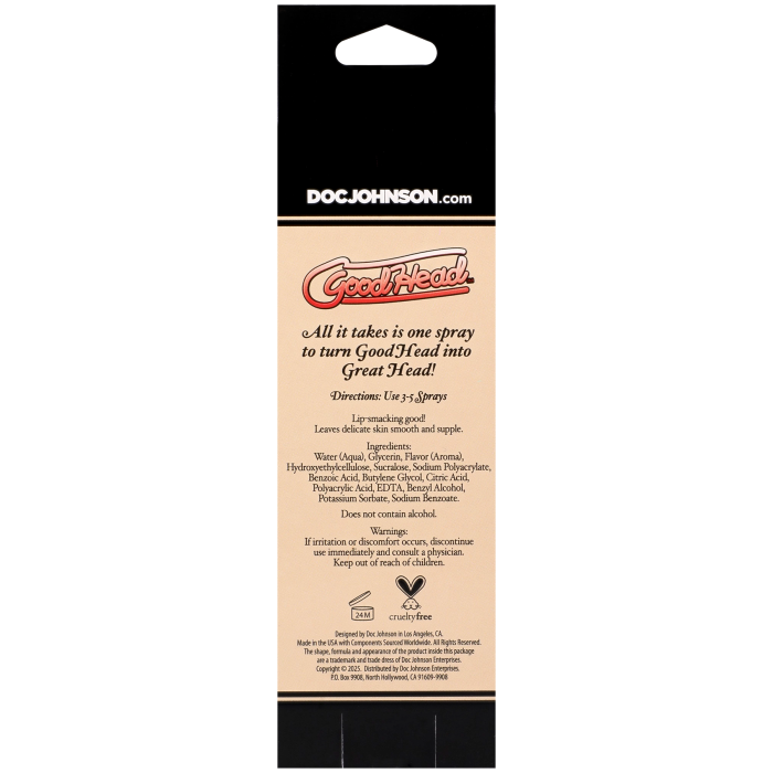 GoodHead - Juicy Head - Cocktails - Dry Mouth Spray - Strawberries & Champagne - 2 fl. oz.