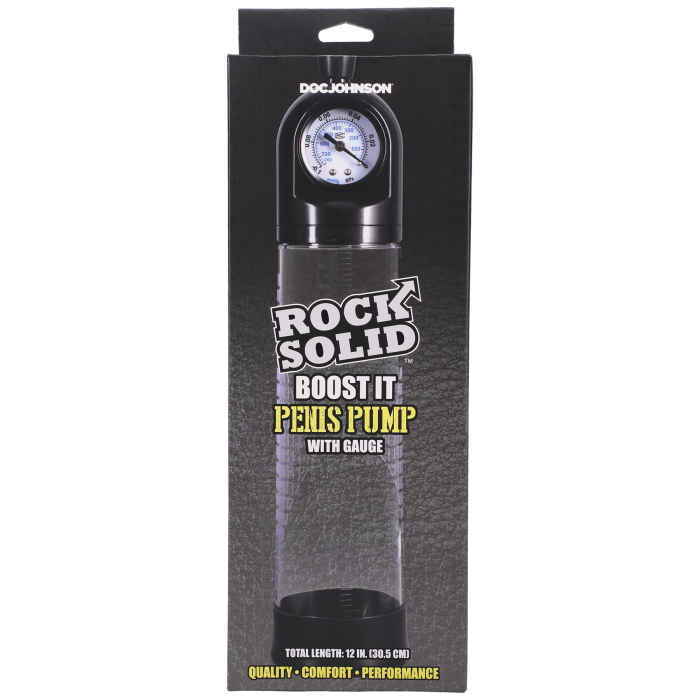 ROCK SOLID - Boost It Penis Pump with Gauge