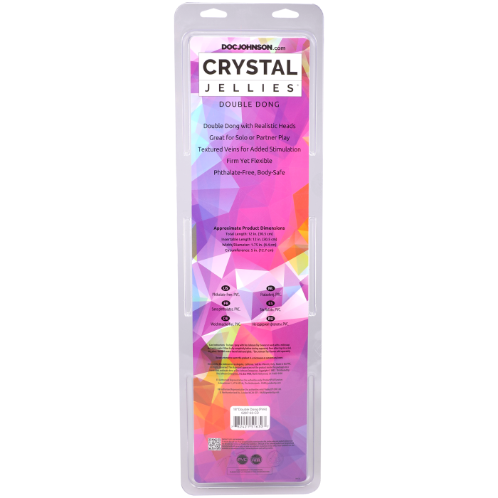 Crystal Jellies - 18 Inch Double Dong