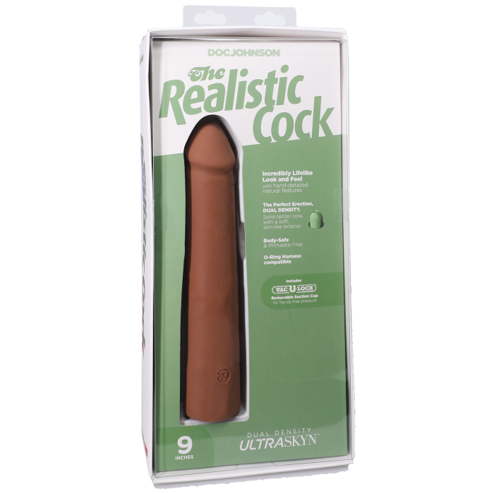 The Realistic Cock - With Removable Vac-U-Lock Suction Cup - ULTRASKYN - 9 Inch